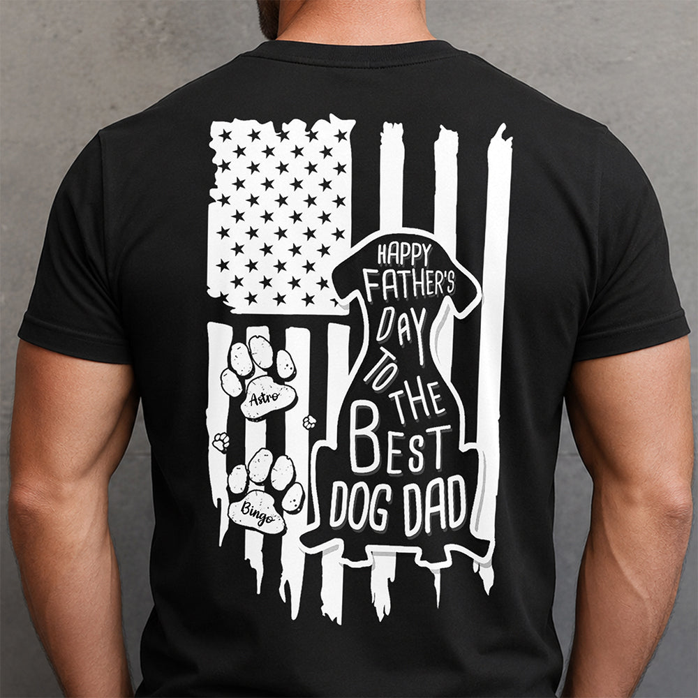 Personalized Father's Day Comfort Shirt for Dog Dads Unique Gift Comfort Shirt Back GradoCreations