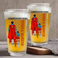 Personalized Beer Glass for Dad & Daughter Unbreakable Bond Gift Beer Glass GradoCreations