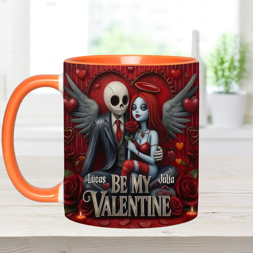 Personalized Spooky Be My Valentine Mug for Couples - Unique Gift Idea