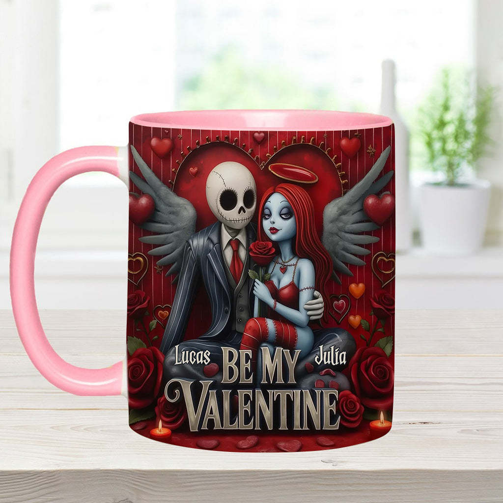 Personalized Spooky Be My Valentine Mug for Couples - Unique Gift Idea