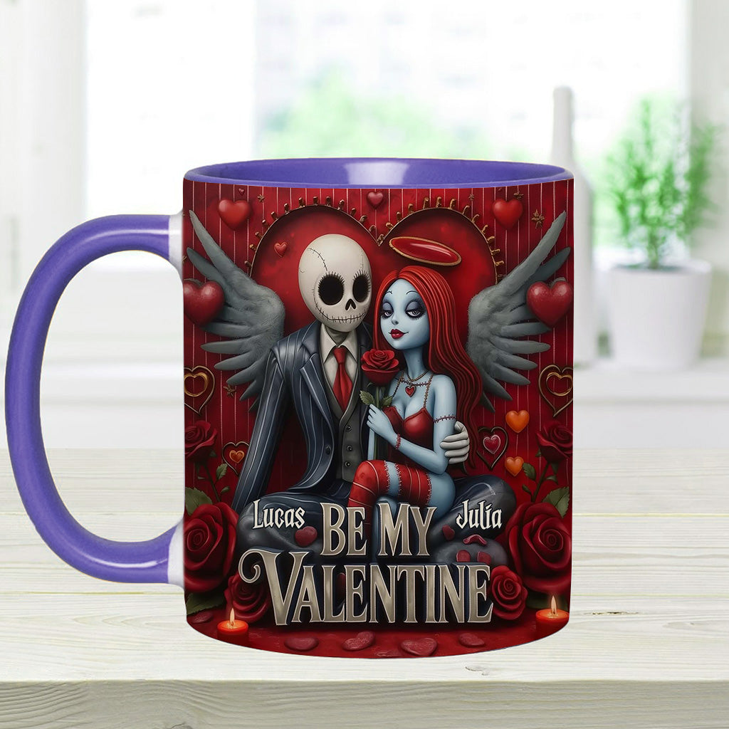 Personalized Spooky Be My Valentine Mug for Couples - Unique Gift Idea