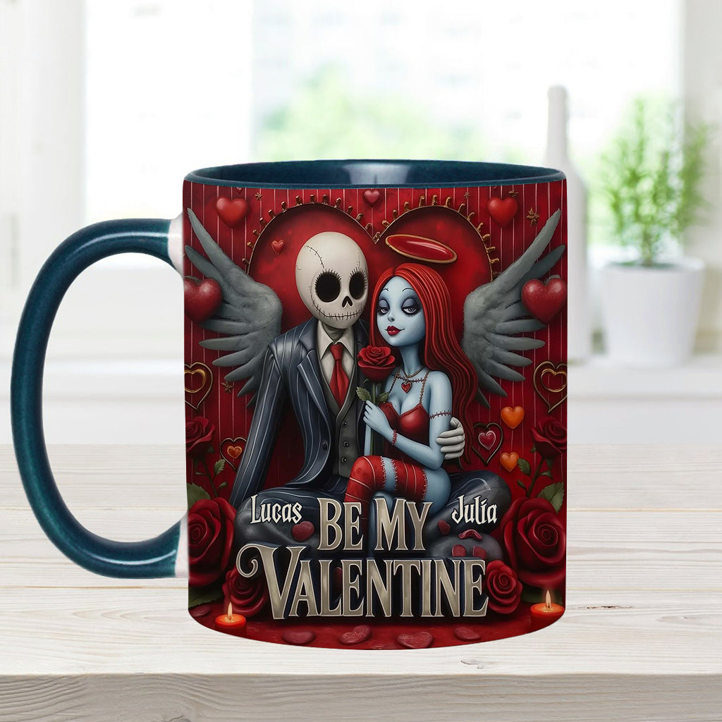 Personalized Spooky Be My Valentine Mug for Couples - Unique Gift Idea