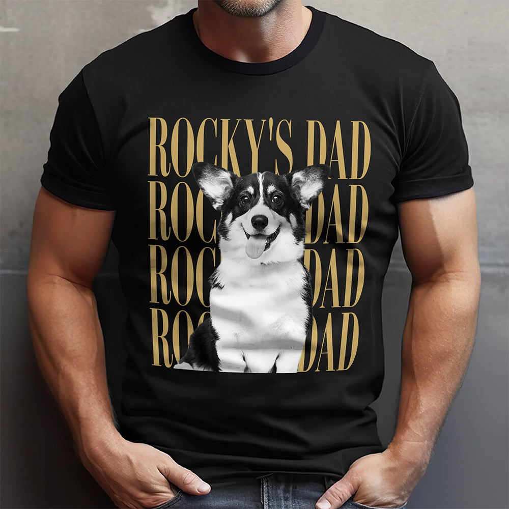 Personalized Vintage Photo T-Shirt Custom Design for Dog/Cat Dad/Mom HN590 - Tshirt GradoCreations