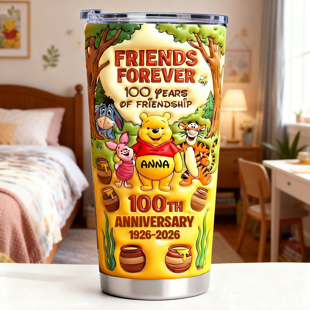 Personalized Disney Tumbler 100th Anniversary Gift for Friends