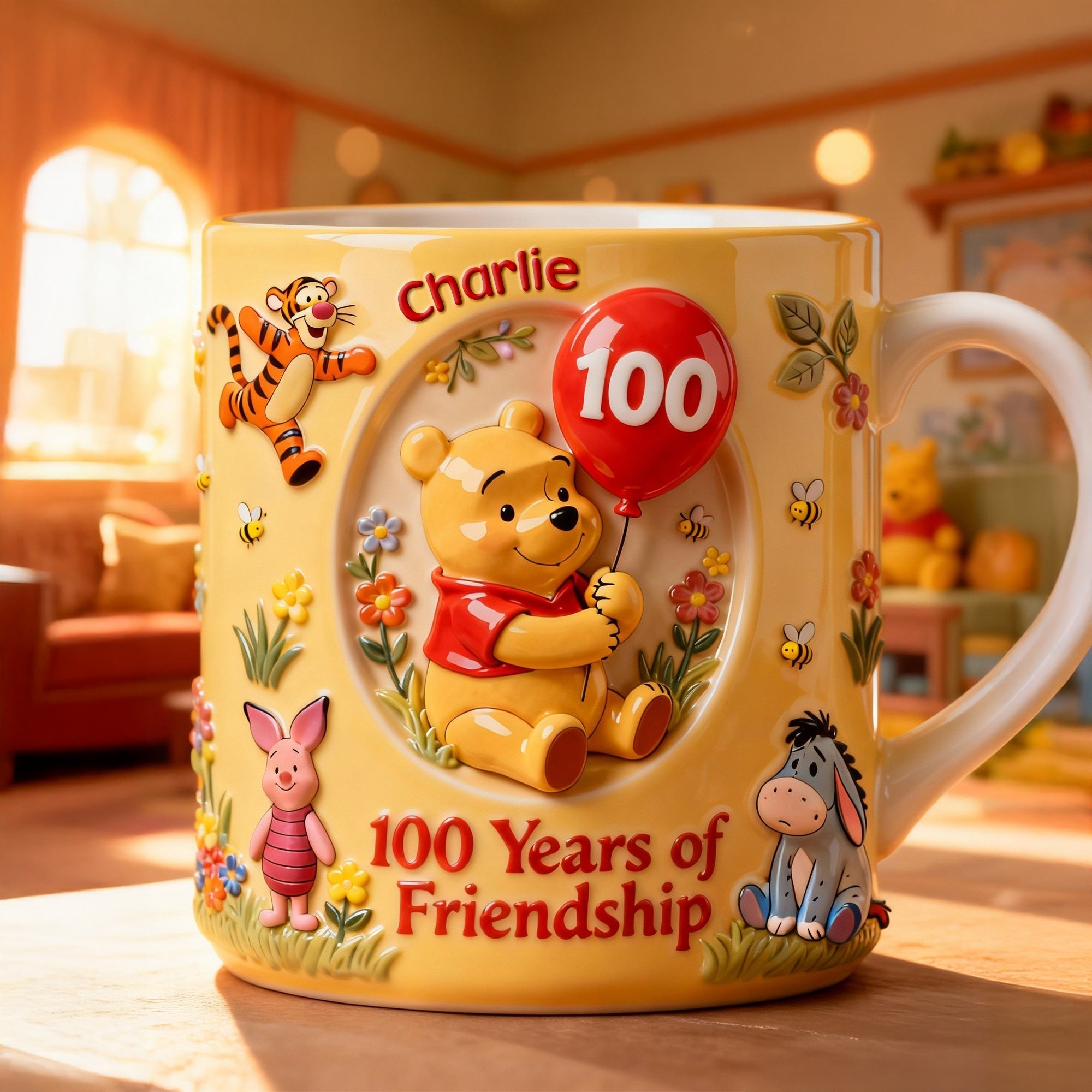 Personalized Ceramic Accent Mug 100 Years of Friendship Gift for Movie Fans