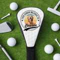 Personalized Golf Club Head Cover Custom Dog Photo Gift for Dad HN590 - Golf Club Head Cover GradoCreations