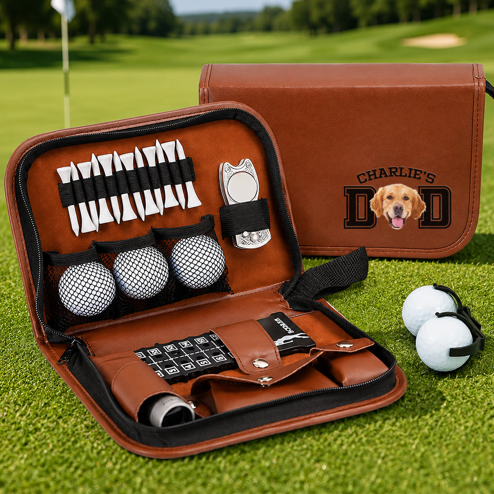 Custom Photo Golf Gift Set for Pet Lovers | Personalized Dad/Mom Gift HN590 - Print Goft Gift Set GradoCreations