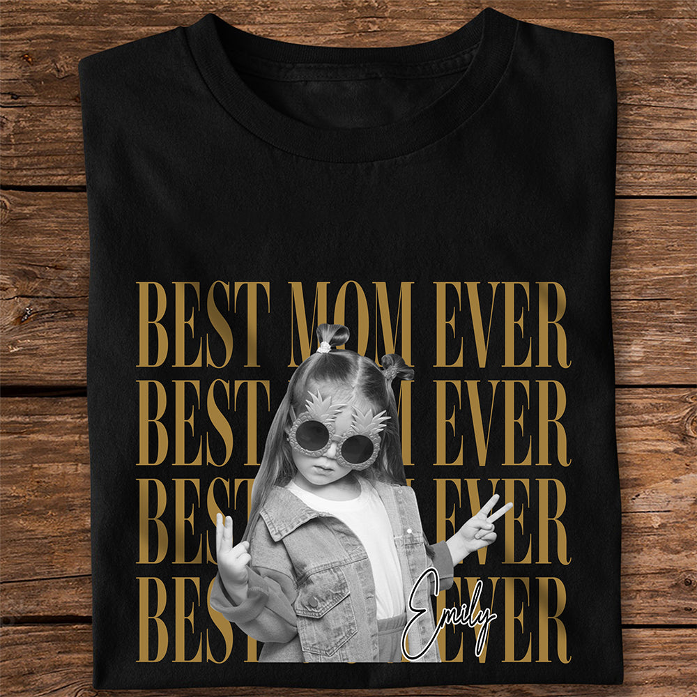 Personalized Vintage Photo T-Shirt Best Mom Ever Gift for Mother's Day HN590 - Tshirt GradoCreations
