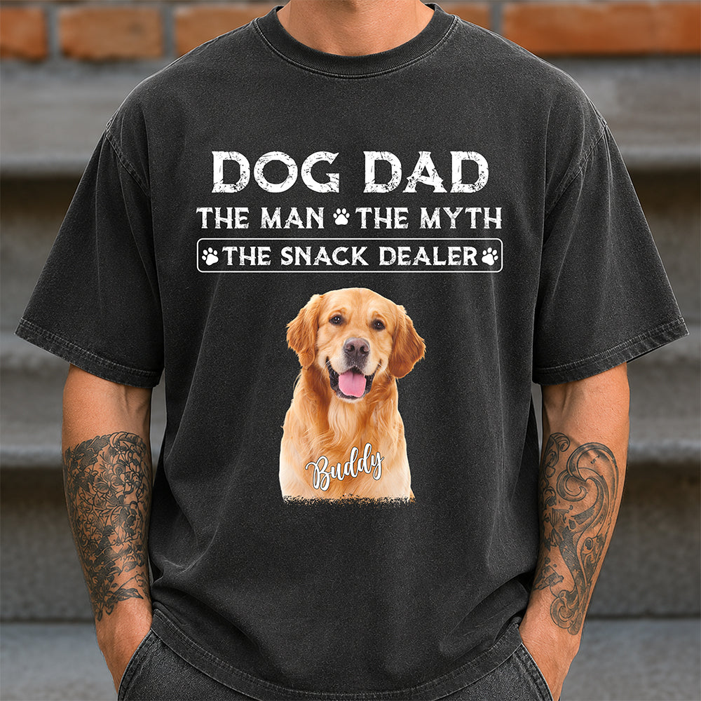 Personalized Dog Dad Comfort Shirt The Snack Dealer Gift Comfort Shirt GradoCreations