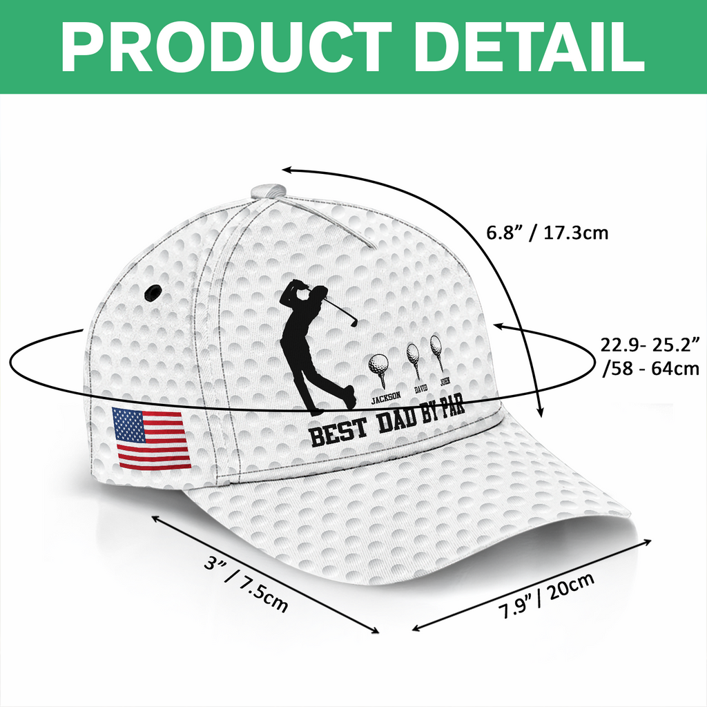 Personalized Golf Cap Best Dad Gift Custom Name for Father's Day HN590 - AOP Cap GradoCreations
