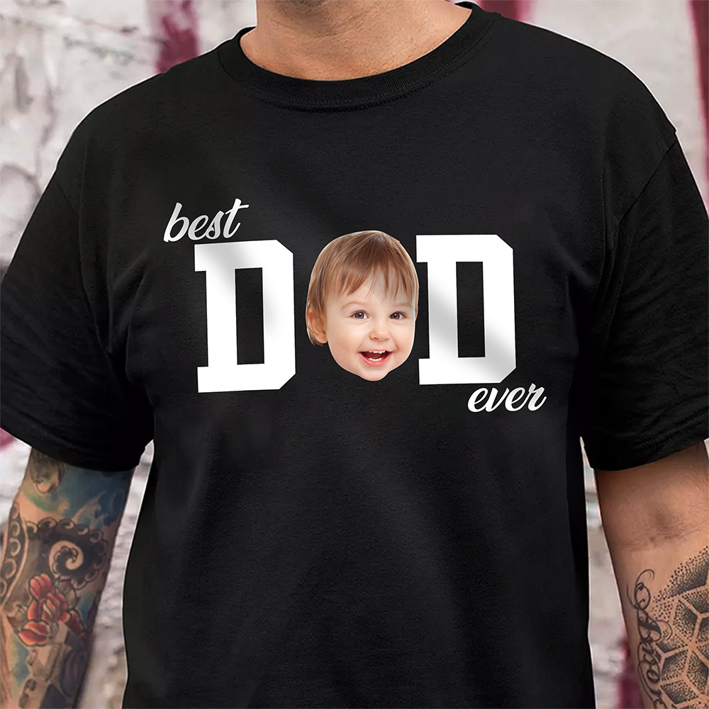 Personalized Dark Shirt Custom Photo Best Dad or Mom Gift HN590 - Tshirt GradoCreations