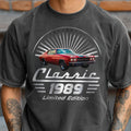 Personalized Vintage Car Photo Comfort Shirt Gift for Dad Comfort Shirt GradoCreations