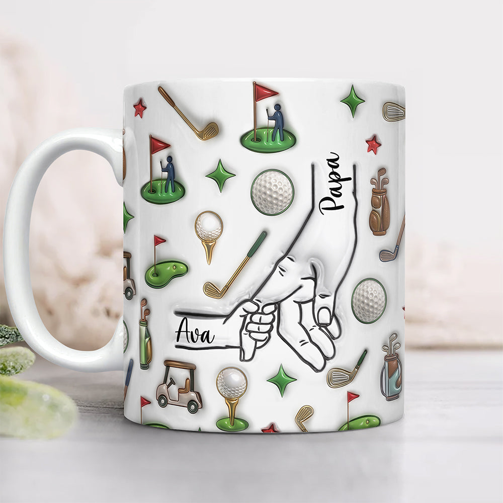 Personalized 3D Mug Custom Kids Names Gift for Dad HN590 - 3D Mug GradoCreations