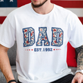 Personalized Floral Family Established Year T-Shirt for Mom & Dad HN590 - Tshirt GradoCreations