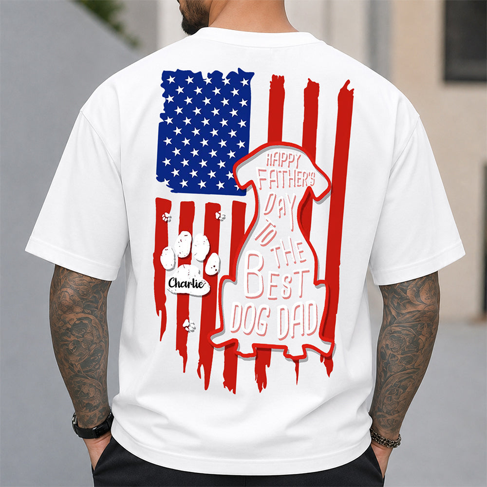 Personalized Father's Day Comfort Shirt for Dog Dads Unique Gift Comfort Shirt Back GradoCreations