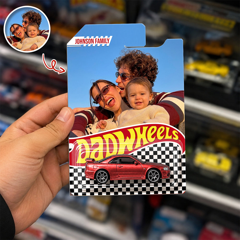 Personalized Hot Wheels Packaging Custom Photo Gift for Dad HN590 - Hot Wheels GradoCreations