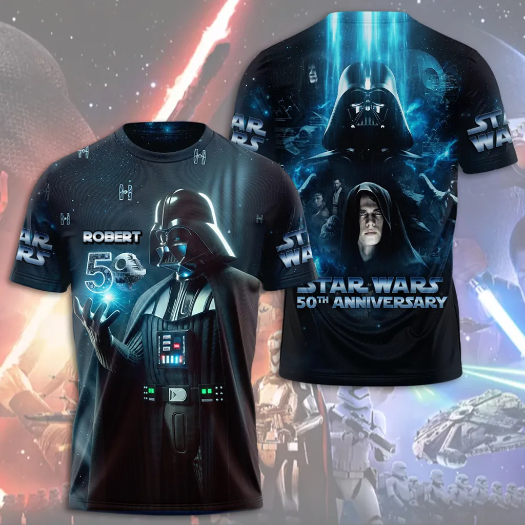Personalized Star Wars 50th Anniversary Shirt Gift for Fans