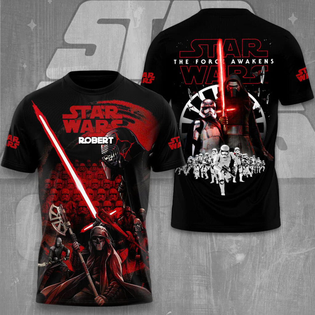 Personalized Star Wars The Force Awakens AOP Shirt Gift for Movie Fans