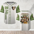 Personalized Animal Kingdom Baseball Jersey Custom Name Gift for Kids