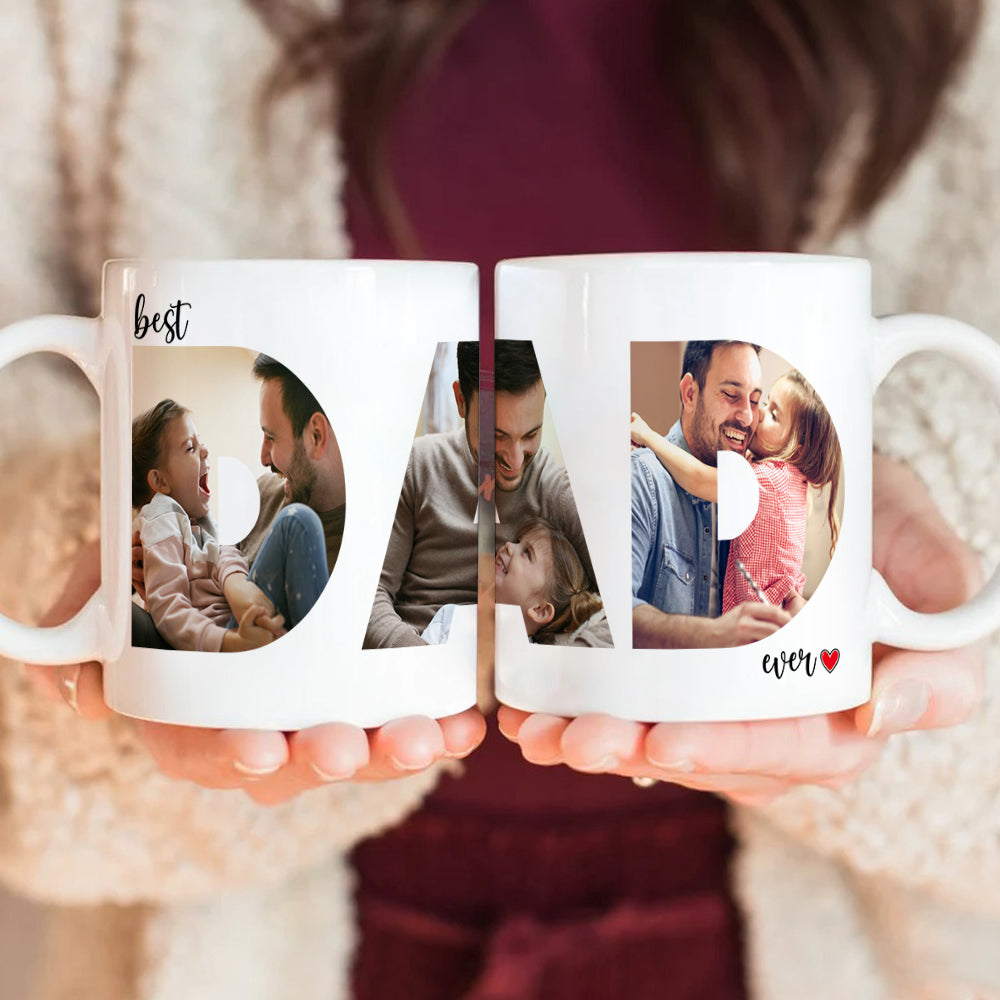 Personalized Photo Mug Custom Gift for Dad | Father's Day HN590 - mug GradoCreations