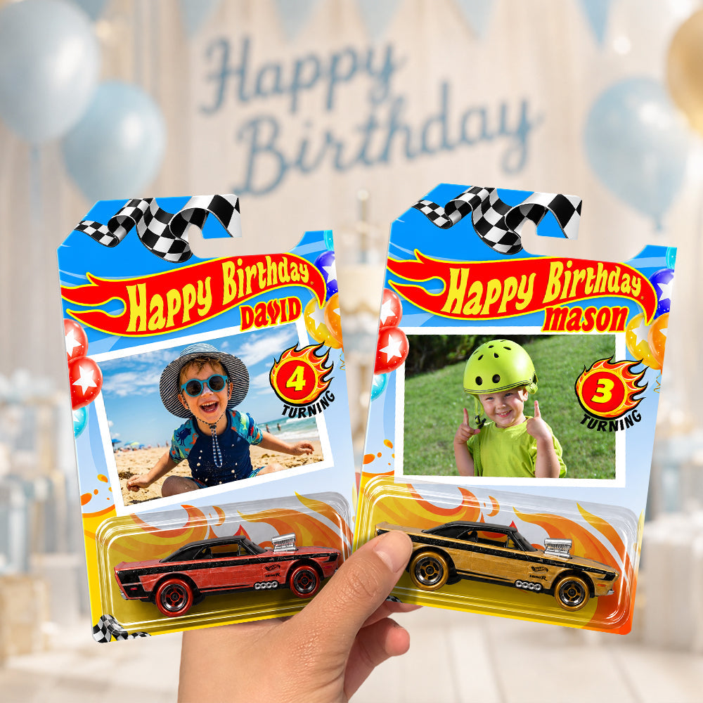 Personalized Photo Hot Wheels Car Custom Birthday Gift HN590 - Hot Wheels GradoCreations
