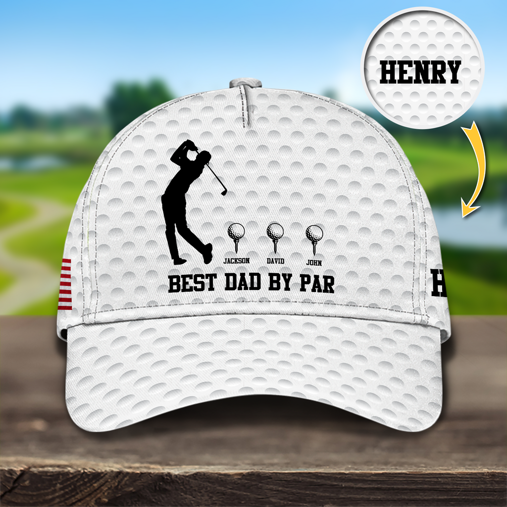 Personalized Golf Cap Best Dad Gift Custom Name for Father's Day HN590 - AOP Cap GradoCreations