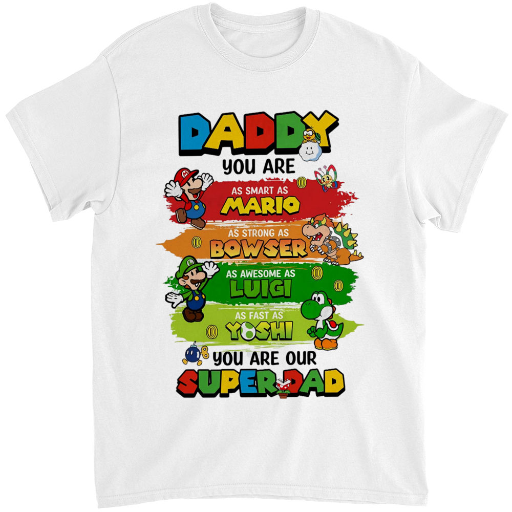 Personalized SuperDad Shirt Gift for Dad Cotton Apparel