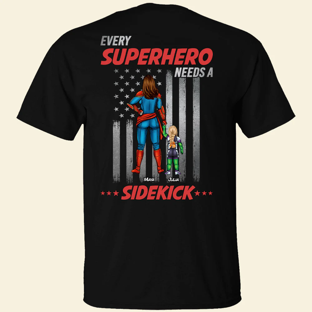 Personalized Superhero T-Shirt Gift for Mom | Custom Shirt Cotton Apparel GradoCreations
