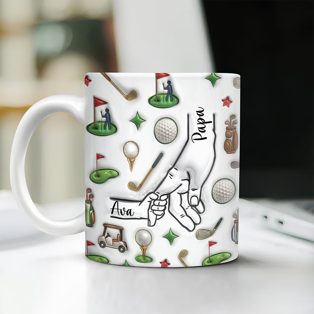 Personalized 3D Mug Custom Kids Names Gift for Dad HN590 - 3D Mug GradoCreations