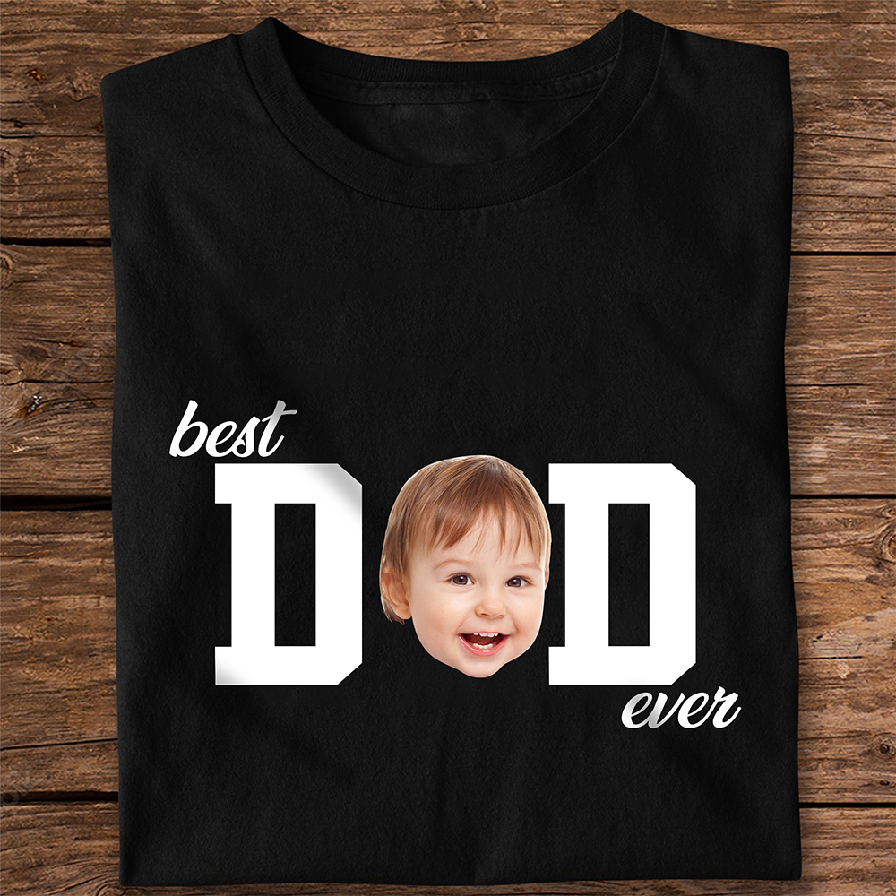 Personalized Dark Shirt Custom Photo Best Dad or Mom Gift HN590 - Tshirt GradoCreations