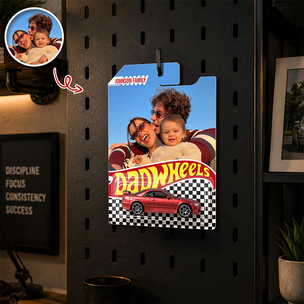 Personalized Hot Wheels Packaging Custom Photo Gift for Dad HN590 - Hot Wheels GradoCreations