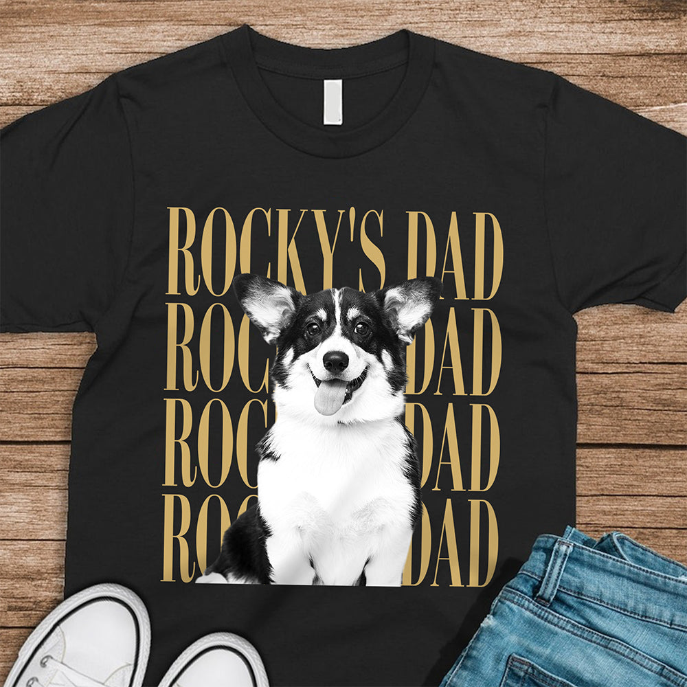 Personalized Vintage Photo T-Shirt Custom Design for Dog/Cat Dad/Mom HN590 - Tshirt GradoCreations