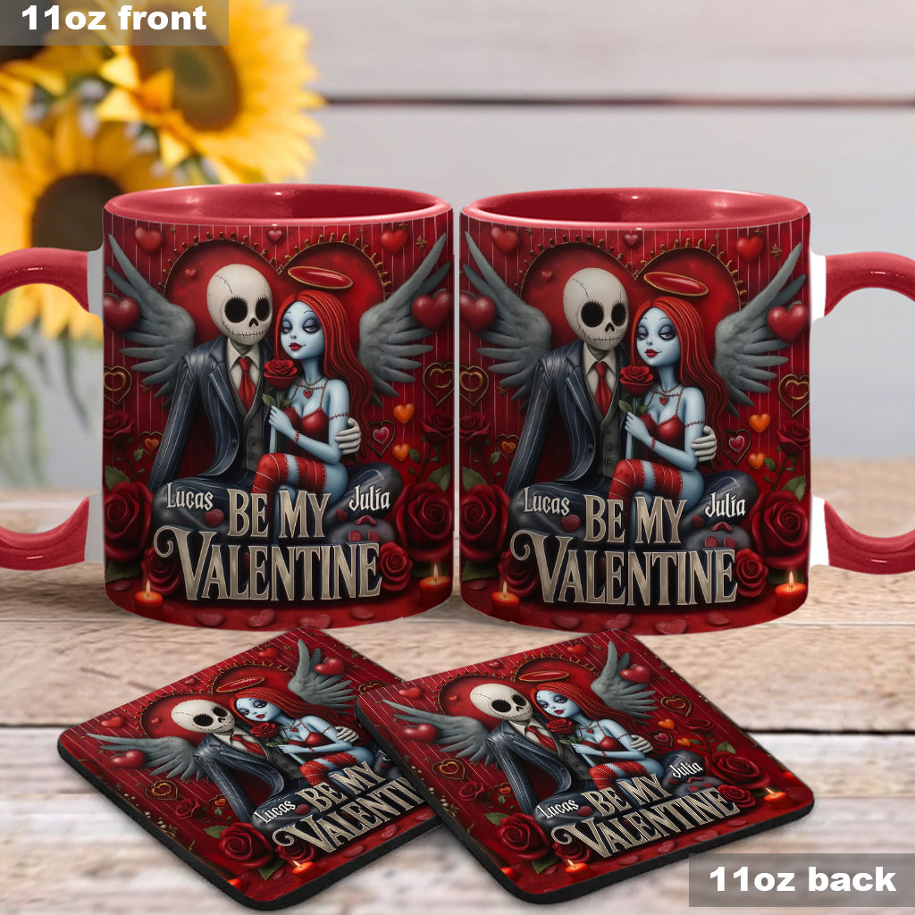 Personalized Spooky Be My Valentine Mug for Couples - Unique Gift Idea