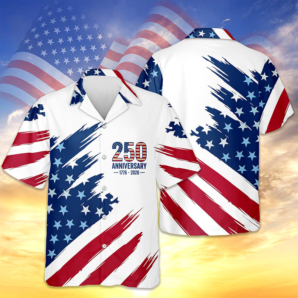 Personalized Patriotic Hawaii Shirt American Flag 4th of July Gift HN590 - AOP Hawai Shirt GradoCreations