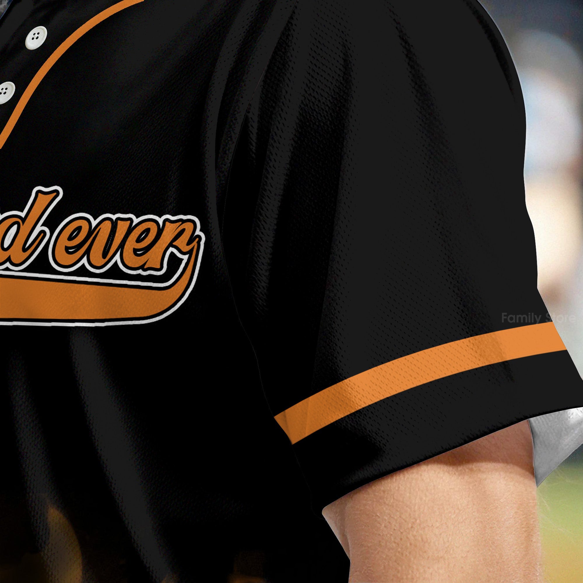 Personalized Baseball Jersey Best Dad Ever Gift for Him