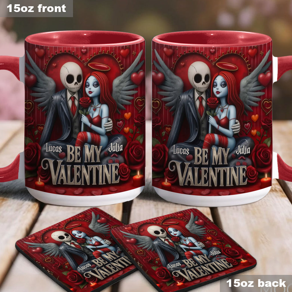 Personalized Spooky Be My Valentine Mug for Couples - Unique Gift Idea