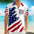 Personalized Patriotic Hawaii Shirt American Flag 4th of July Gift HN590 - AOP Hawai Shirt GradoCreations