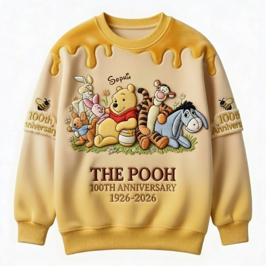 Personalized All Over Print Winnie the Pooh Shirt for Movie Fans