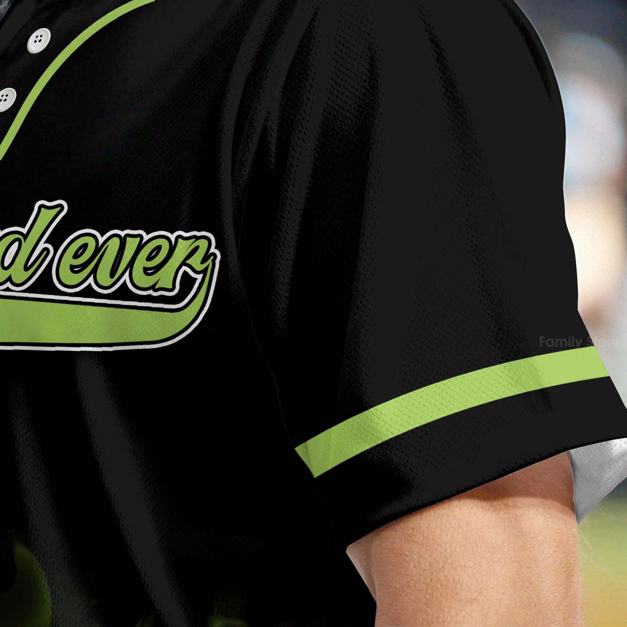 Personalized Baseball Jersey Best Dad Ever Gift for Him