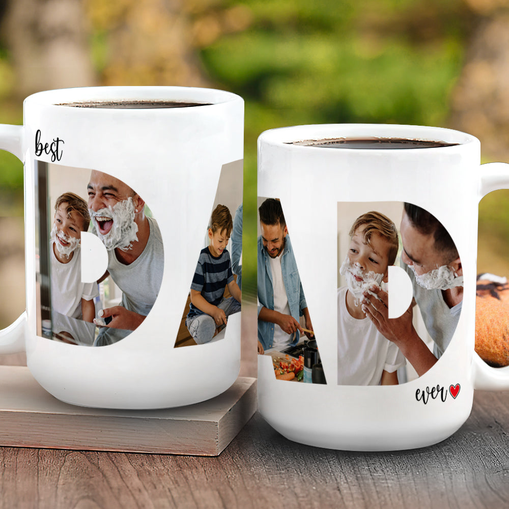 Personalized Photo Mug Custom Gift for Dad | Father's Day HN590 - mug GradoCreations