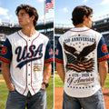 Personalized USA 250 Baseball Jersey Shirt Custom Name Gift for 4th of July Jersey Baseball Shirt GradoCreations