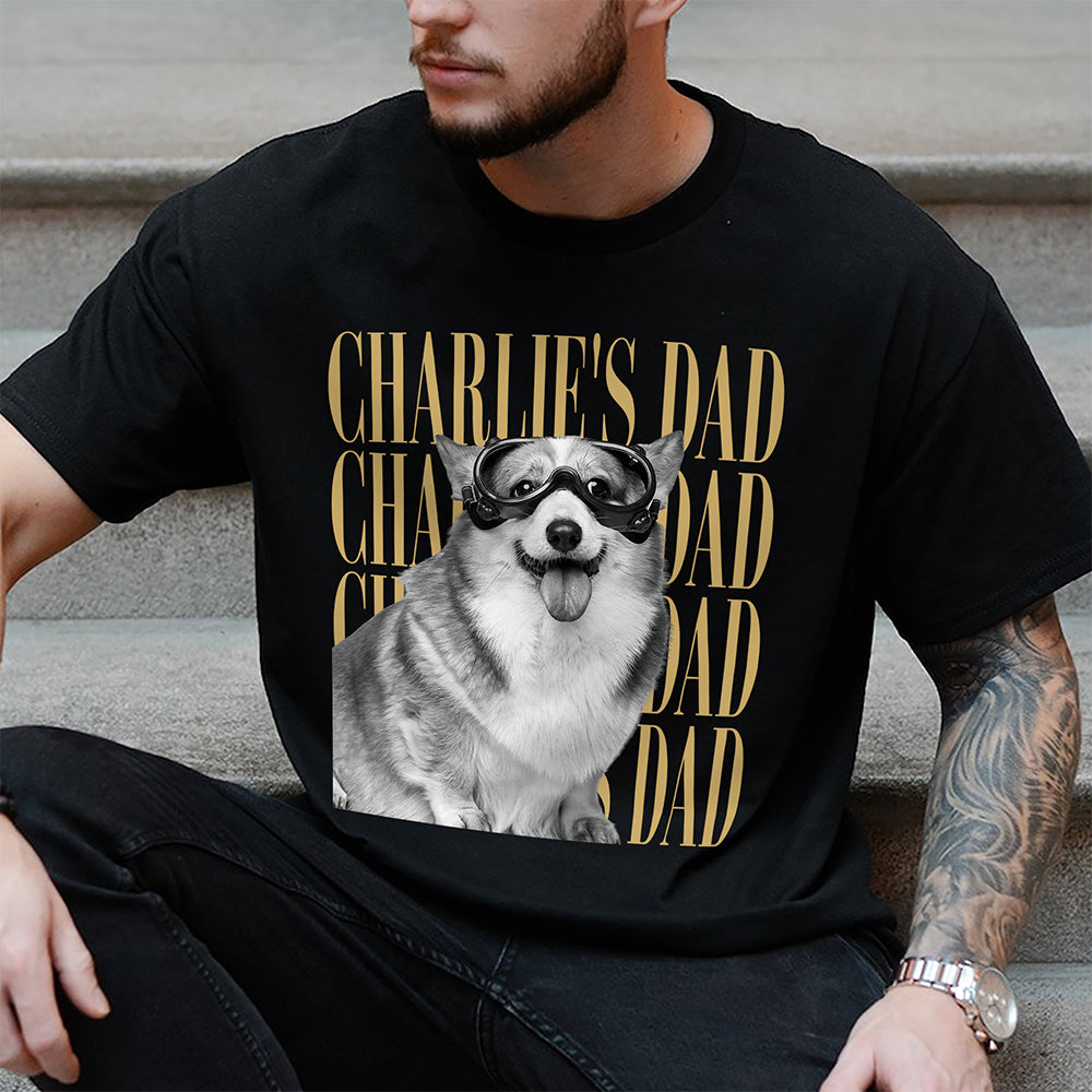 Personalized Vintage Photo T-Shirt Custom Design for Dog/Cat Dad/Mom HN590 - Tshirt GradoCreations