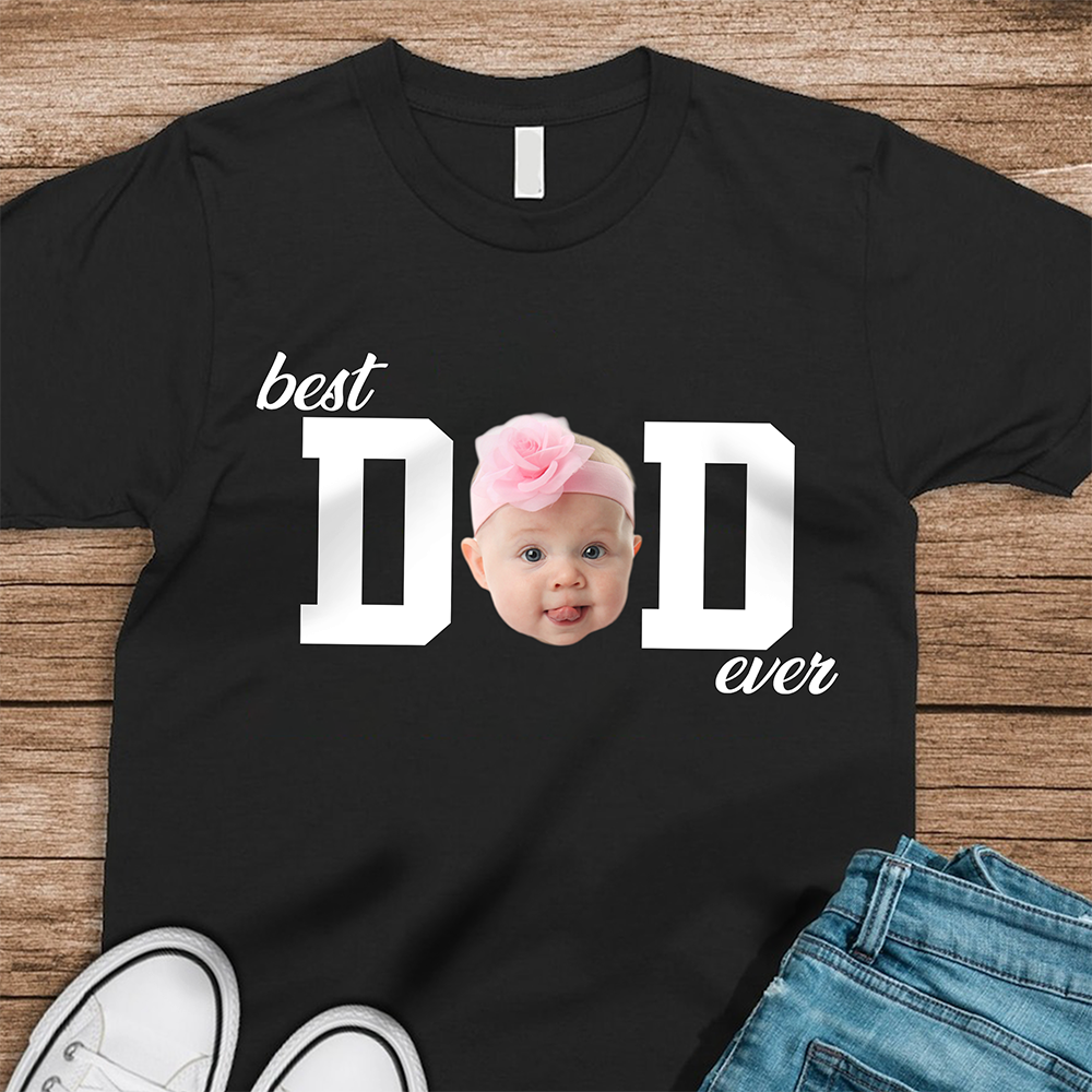 Personalized Dark Shirt Custom Photo Best Dad or Mom Gift HN590 - Tshirt GradoCreations