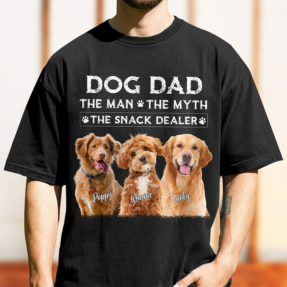 Personalized Dog Dad Comfort Shirt The Snack Dealer Gift Comfort Shirt GradoCreations