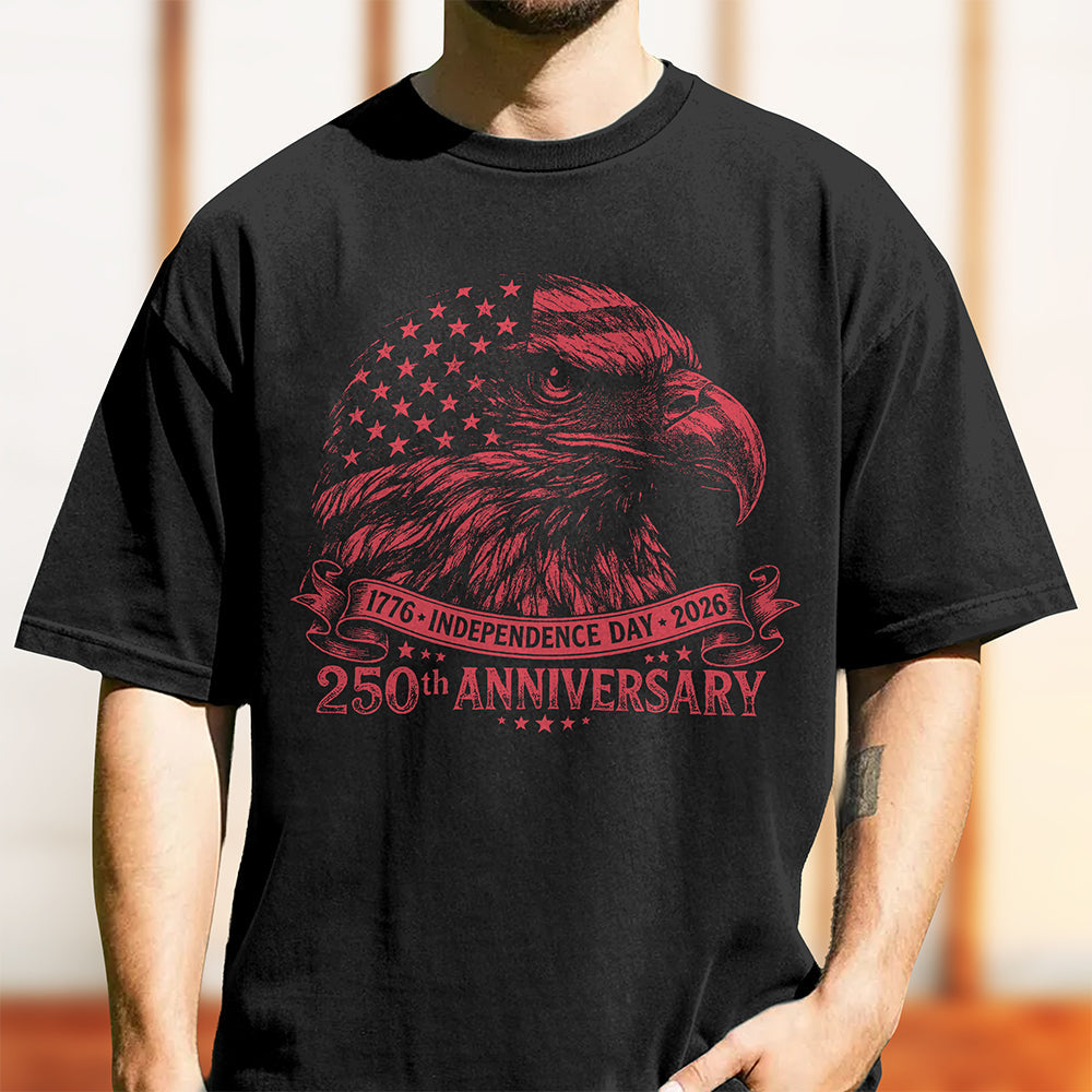 Personalized Vintage Bald Eagle Independence Day Comfort Shirt for Dad Comfort Shirt GradoCreations