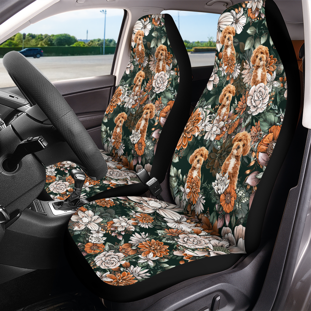 Personalized Photo Floral Aloha Hawaiian Car Seat Cover Gift HN590 - Car Seat Cover GradoCreations