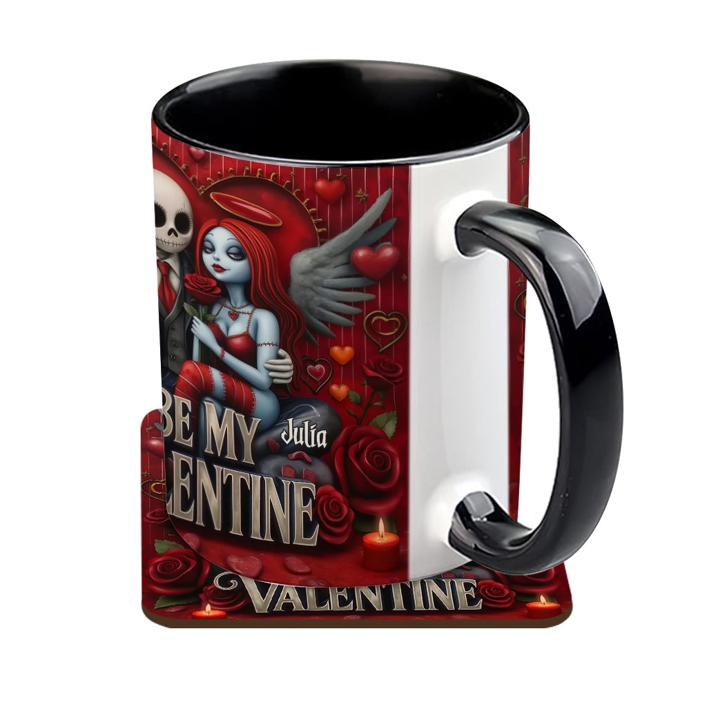 Personalized Spooky Be My Valentine Mug for Couples - Unique Gift Idea