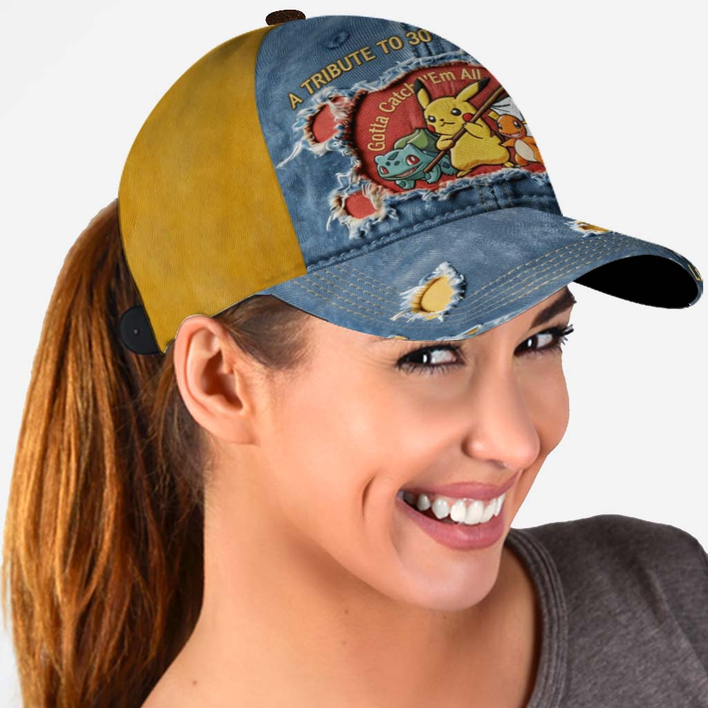 Personalized Classic Cap Tribute to 30 Years of Pokémon Gift for Movie Fans