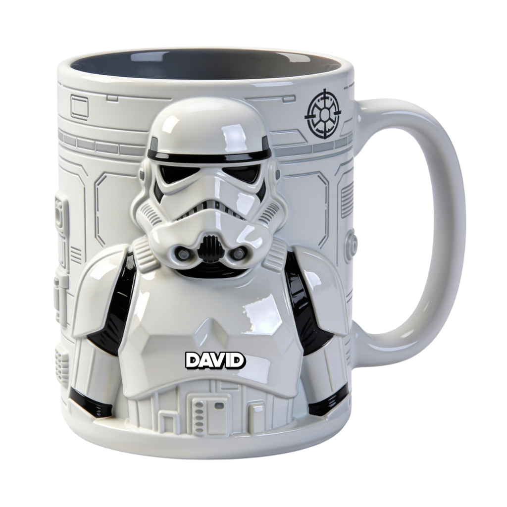 Personalized Darth Vader Accent Mug Custom Name Gift for Movie Fans Mug GradoCreations