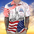 Personalized Statue of Liberty Hawaiian Shirt 4th of July Gift HN590 - AOP Hawai Shirt GradoCreations
